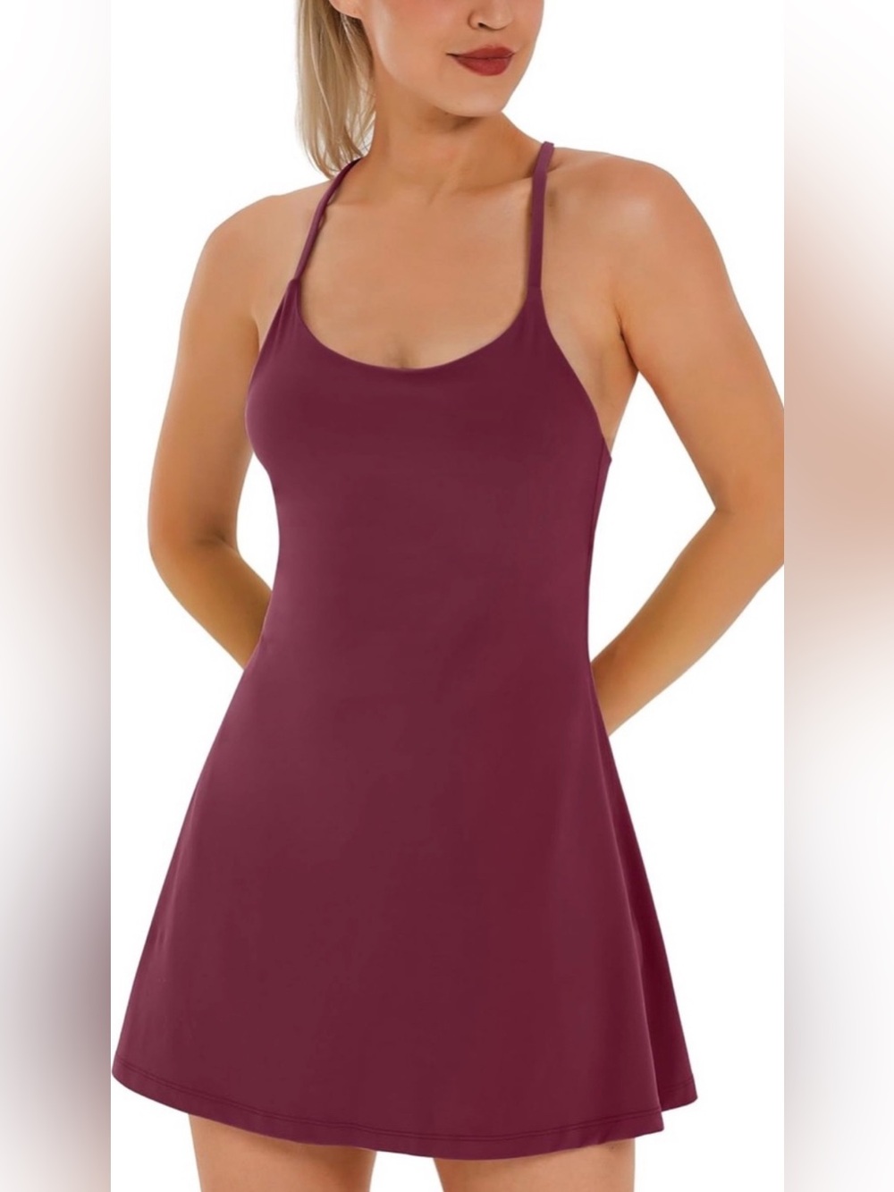 NWT Tennis Athletic Dress Built-in Bra/Shorts, Pockets Size Medium ❤️